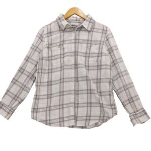 Ridgecut‎ Tough Wear Plaid Button-Up Shirt Womens Medium Long Sleeve Casual